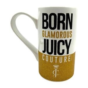 Juicy Couture Born Glamorous Sparkle Gold Tall Coffee Mug